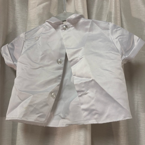 BABY 👼White Shirt /Vest and Bonnet Set 0-3 Months - Picture 7 of 10